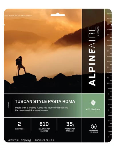 AlpineAire Tuscan Style Pasta Roma – Cook in the Pouch