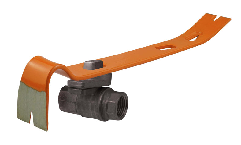 Pry Bar with Emergency Gas Valve Shut Off Tool, 15″