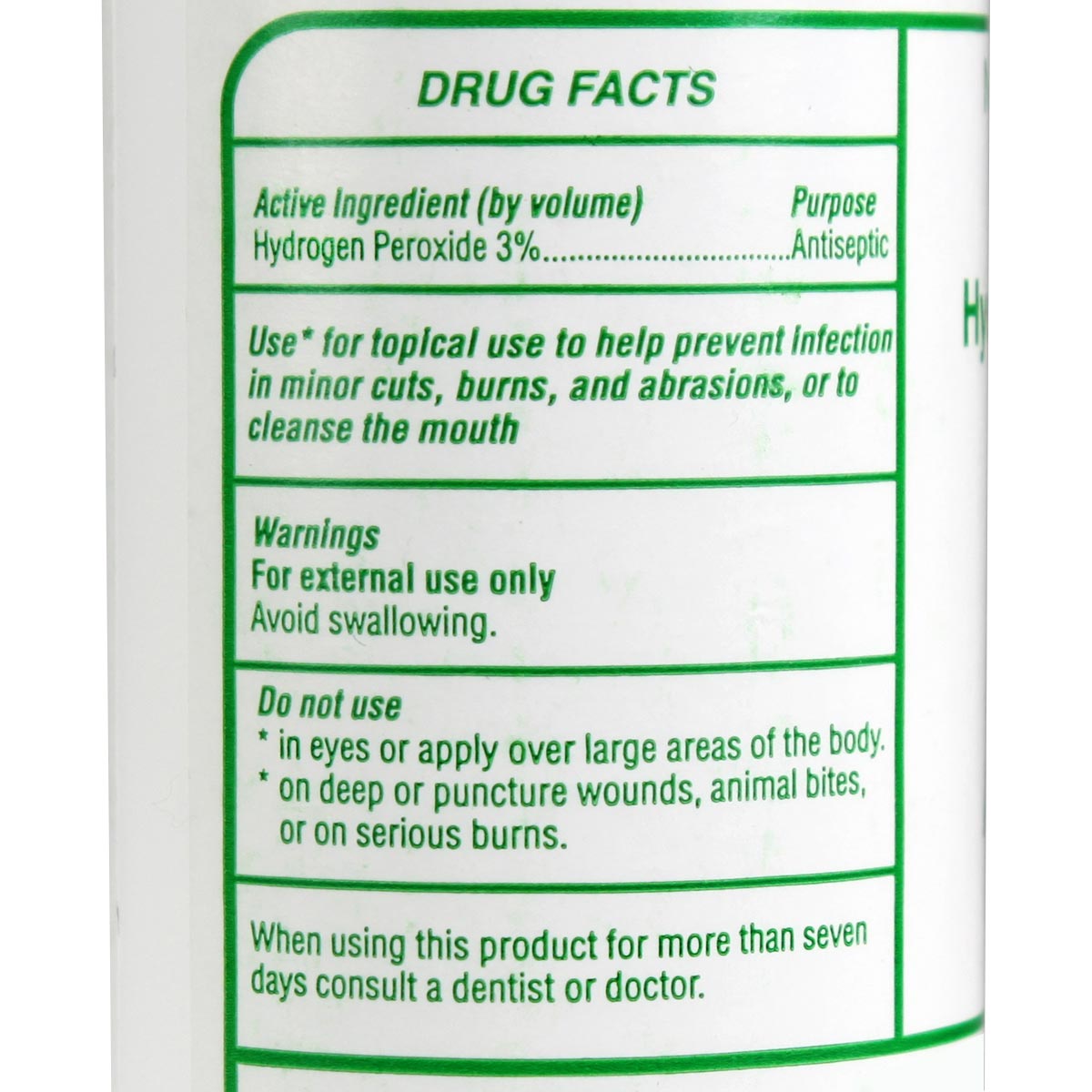 Hydrogen Peroxide 3% Antiseptic Solution, 4 fl oz (118 mL) – Plastic Bottle, 1 Each