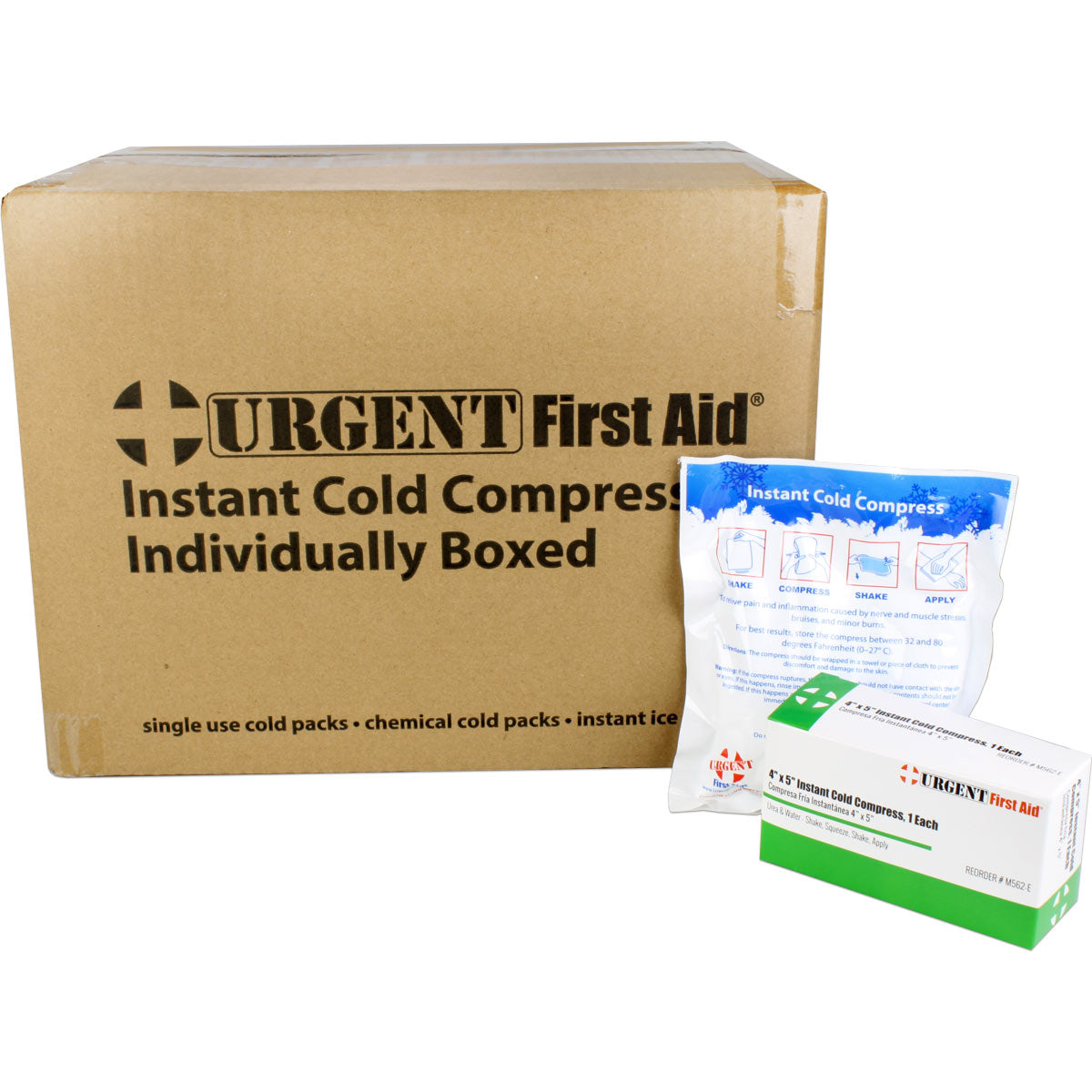 Instant Cold Compress 4 x 5 in – Case of 50 | Urgent First Aid