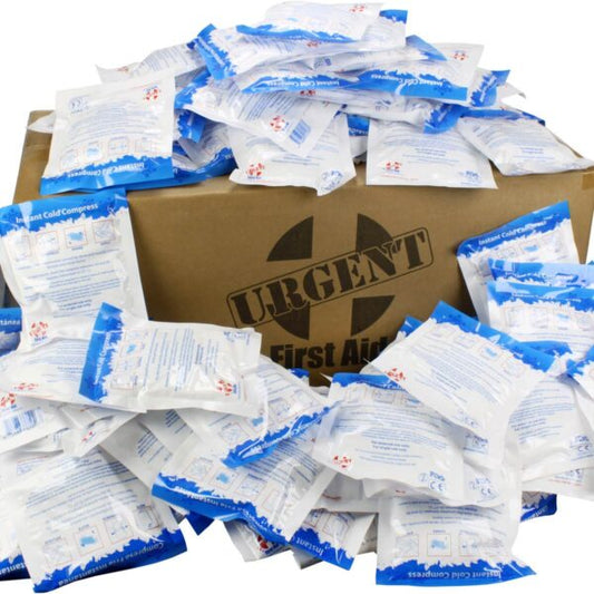4" x 5" Urgent First Aid Instant Cold Compresses — Case of 125 (ANSI/OSHA Compliant)