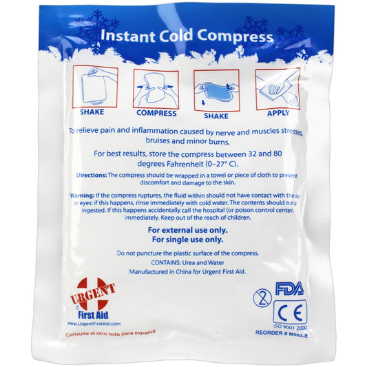 4" x 5" Urgent First Aid Instant Cold Compress — Single Pack (1 Each)