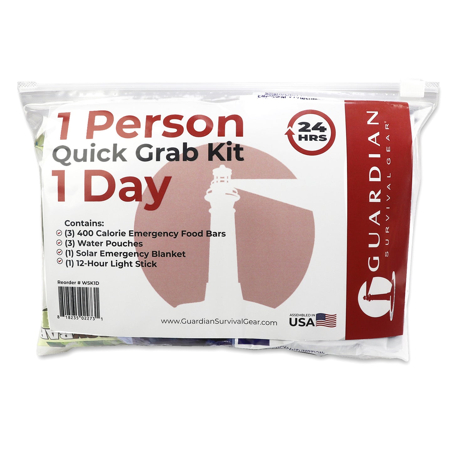 1 Day Emergency Kit for Quick Access and Portability