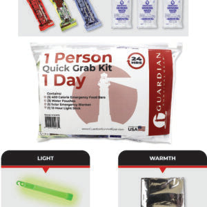 1 Day Emergency Kit for Quick Access and Portability